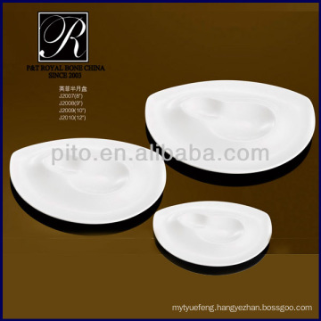 special moon shape ceramic plates